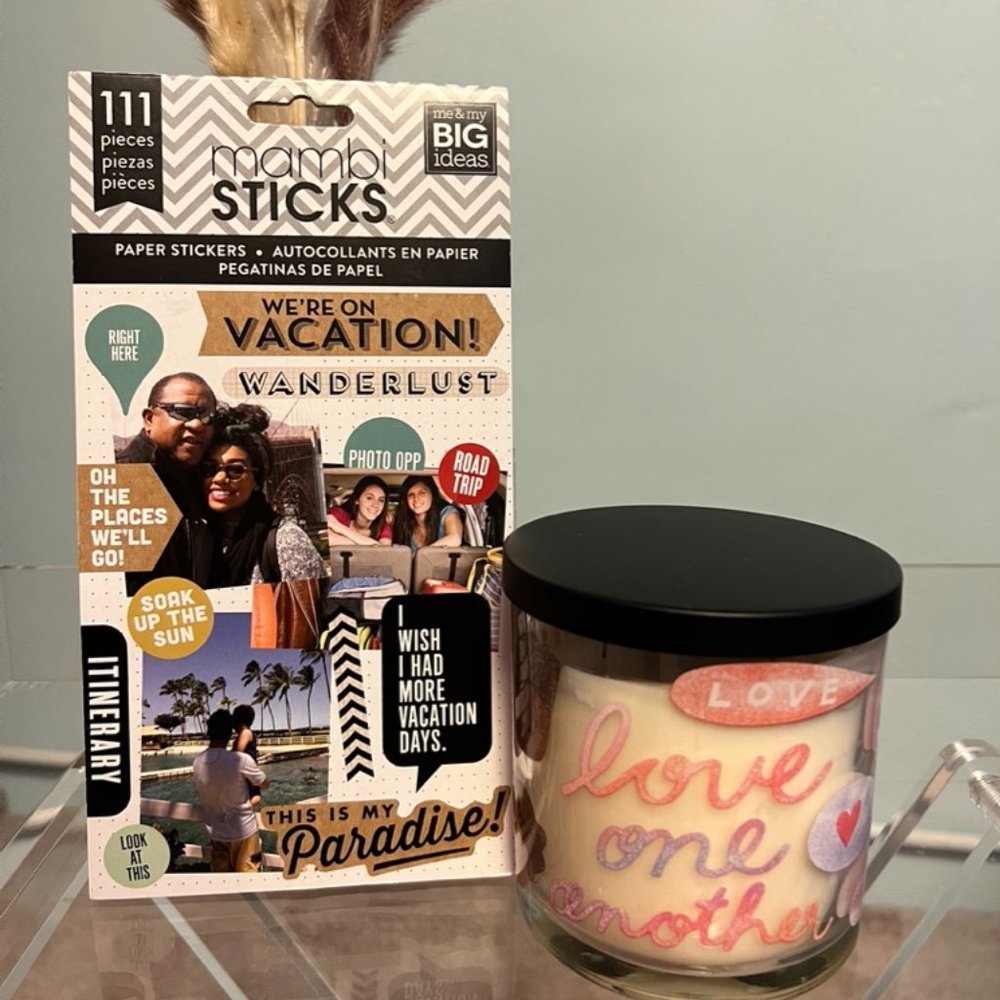 🦋 3/$15 🦋 Mambi Sticks 111 Stickers "We're On Vacation"